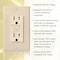 Faith Self-Test 15A TR GFCI Outlet Receptacle with Wall Plate, Ivory GLS-15ATR-IV - alternate 2